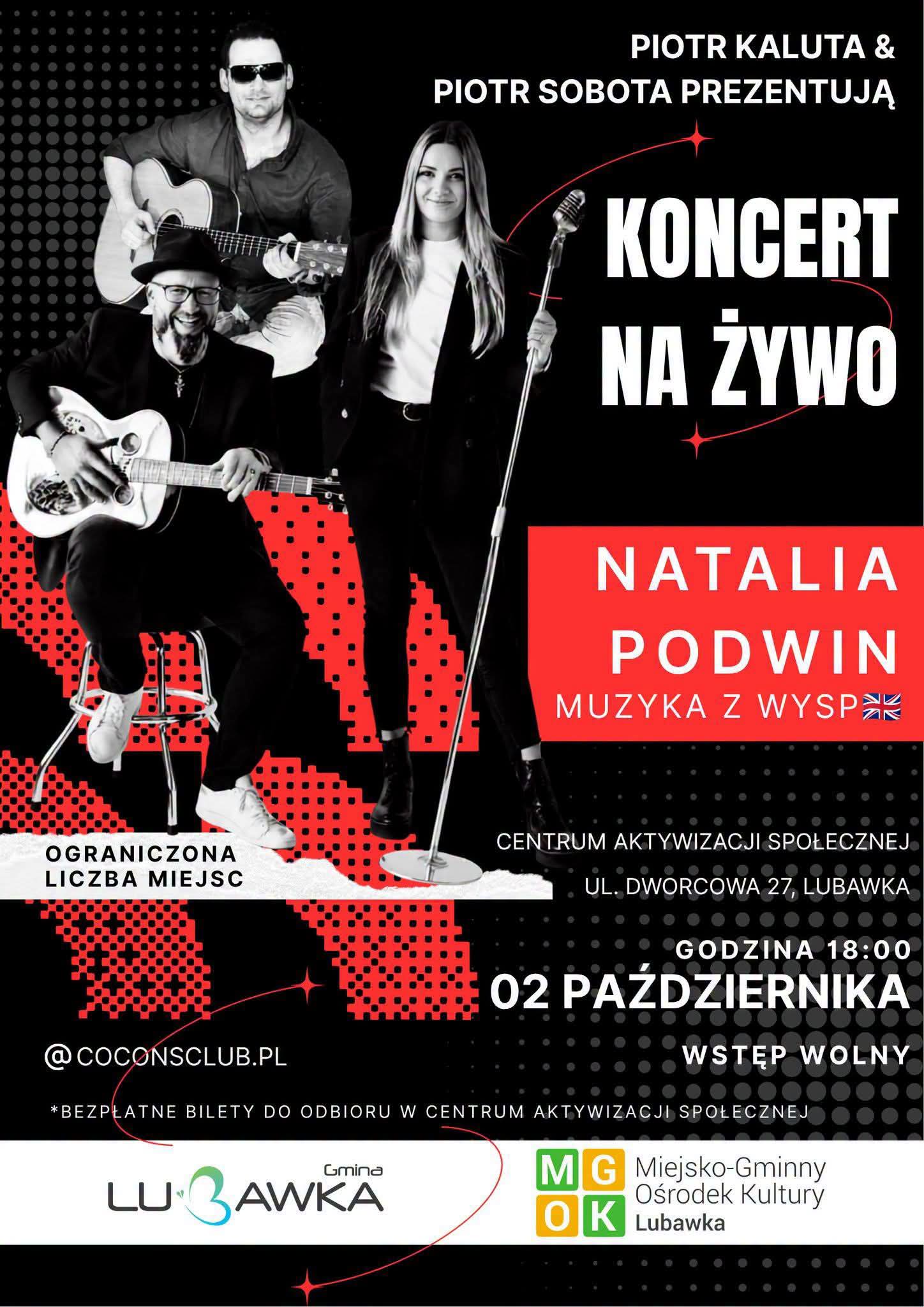 Koncert Natalia Podwin oraz Piotr Kaluta & Piotr Sobota